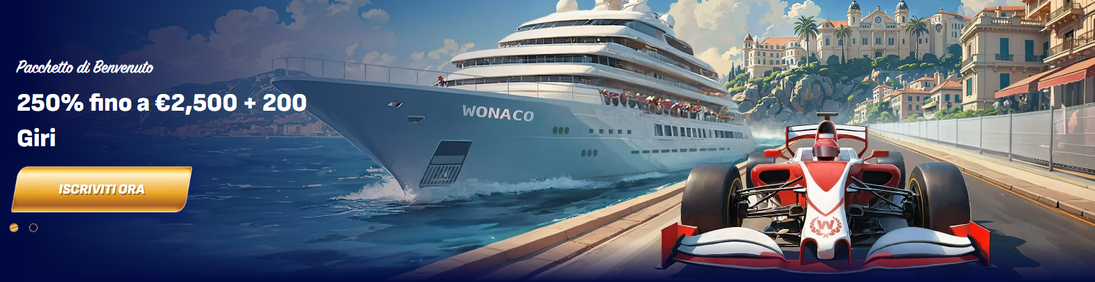 Benvenuti su Wonaco Casino - offerta esclusiva 2026